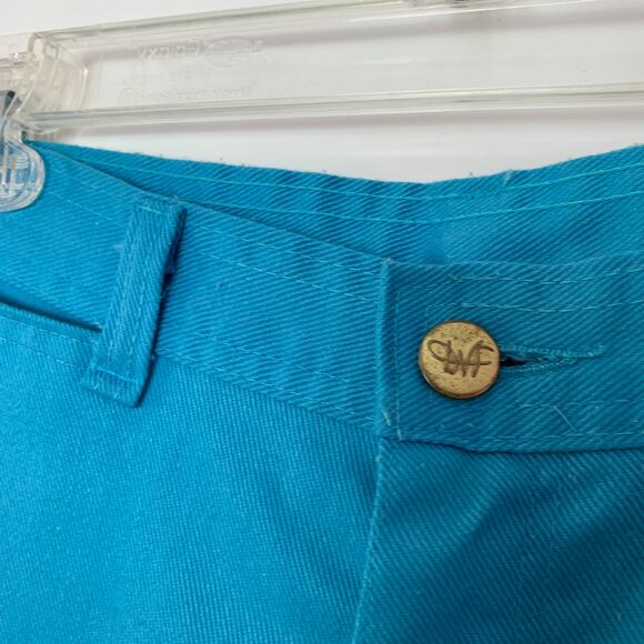 Diane Von Furstenburg Vintage Blue High Waisted Pants Jeans - Picture 5 of 10